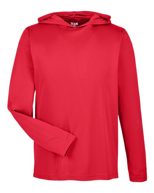 Team 365 TT41 Men's Zone Performance Hooded T-Shirt - Sport Red