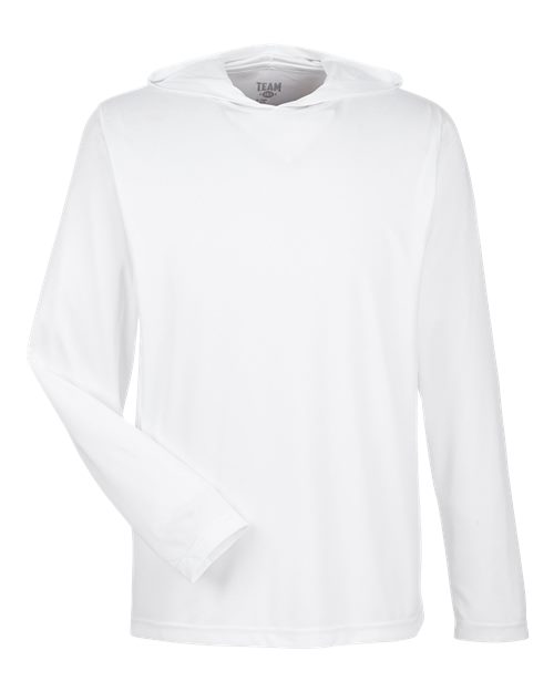 Load image into Gallery viewer, Team 365 TT41 Men's Zone Performance Hooded T-Shirt - White

