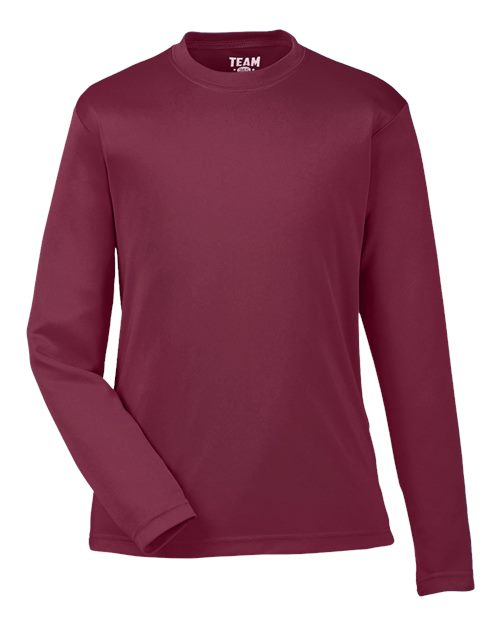 Load image into Gallery viewer, Team 365 TT11YL Youth Zone Performance Long Sleeve T-Shirt - Sport Maroon
