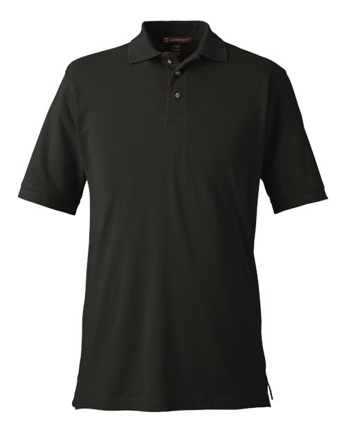 Load image into Gallery viewer, Harriton M200 Men's Pique Polo - Black
