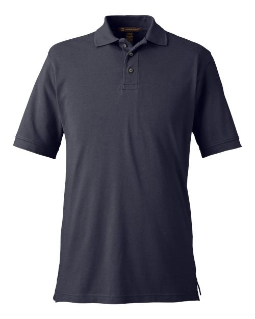 Harriton M200 Men's Pique Polo - Navy