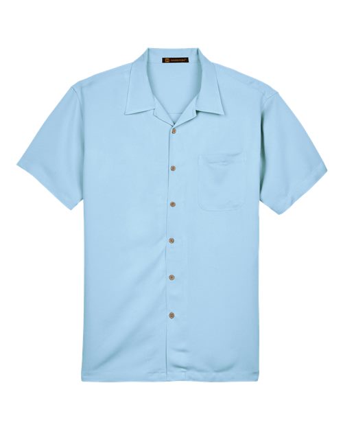 Harriton M570 Men's Bahama Cord Camp Shirt - Cloud Blue