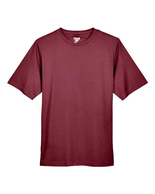 Team 365 TT11H Men's Sonic Heather Performance T-Shirt - Sport Maroon Heather