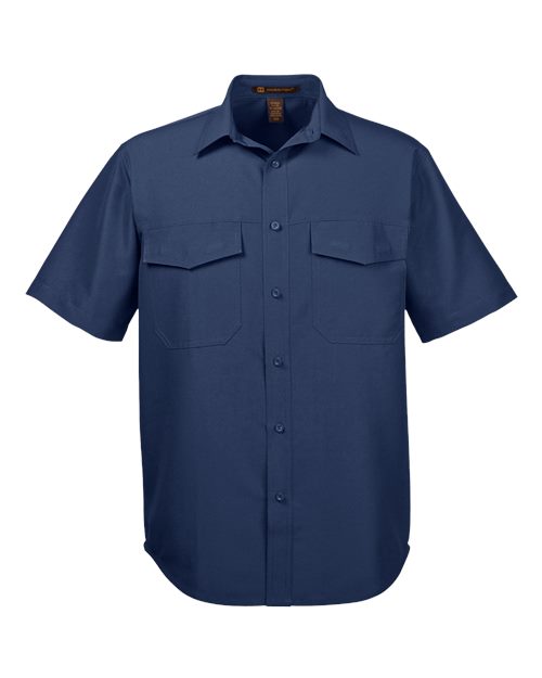 Harriton M580 Men's Key West Short Sleeve Performance Staff Shirt - Navy