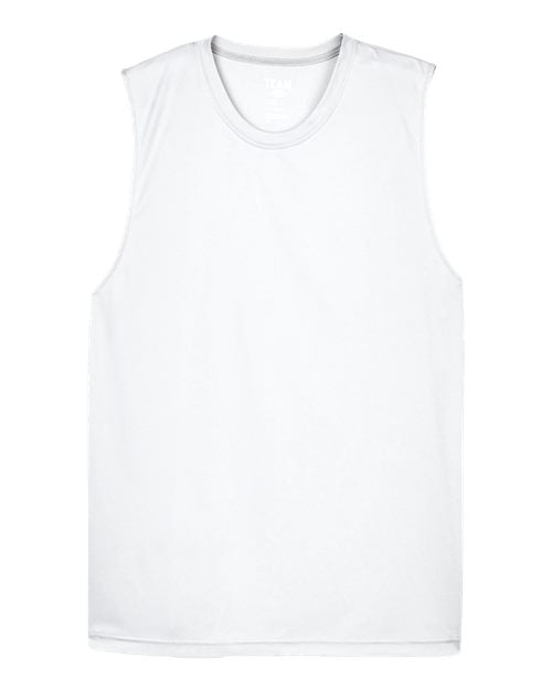 Team 365 TT11M Men's Zone Performance Muscle T-Shirt - White