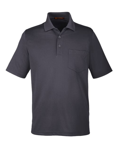 Load image into Gallery viewer, Harriton M348P Men's Advantage Snag Protection Plus IL Pocket Polo - Dark Charcoal
