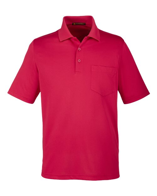 Load image into Gallery viewer, Harriton M348P Men's Advantage Snag Protection Plus IL Pocket Polo - Red
