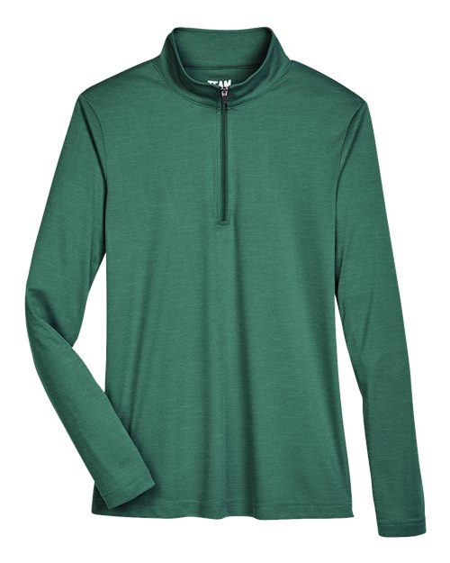 Load image into Gallery viewer, Team 365 TT31HW Women's Zone Sonic Heather Performance Quarter-Zip Pullover - Sport Forest Heather

