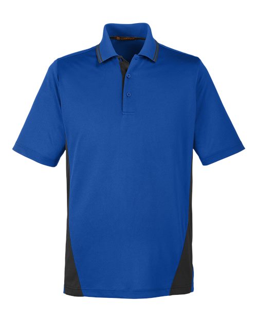 Load image into Gallery viewer, Harriton M386 Men's Flash Snag Protection Plus IL Colorblock Polo - True Royal/ Black
