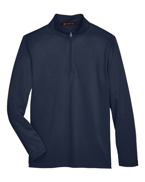 Load image into Gallery viewer, Harriton M748 Men's Advantage Snag Protection Plus Quarter-Zip Pullover - Dark Navy
