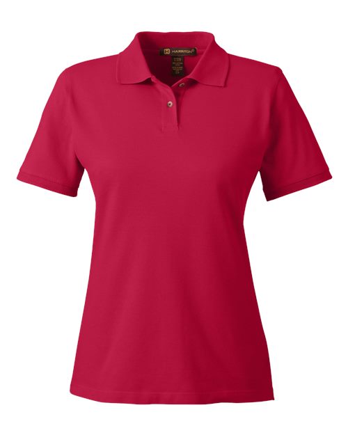 Load image into Gallery viewer, Harriton M200W Women's Cotton Polo - Red
