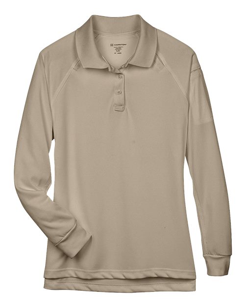 Load image into Gallery viewer, Harriton M211LW Women's Advantage Long Sleeve Tactical Polo - Desert Khaki
