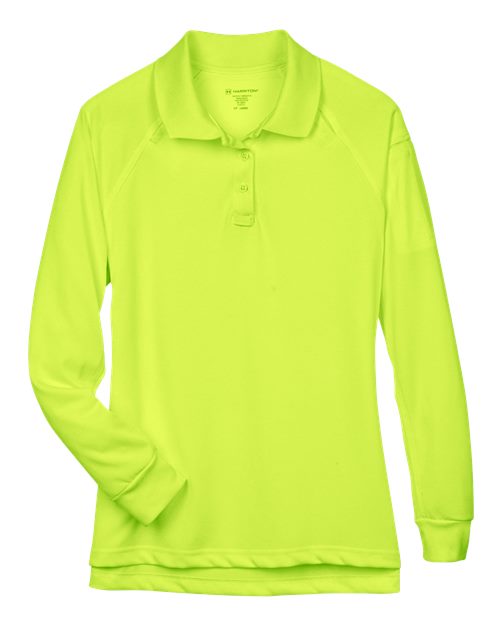 Load image into Gallery viewer, Harriton M211LW Women's Advantage Long Sleeve Tactical Polo - Safety Yellow

