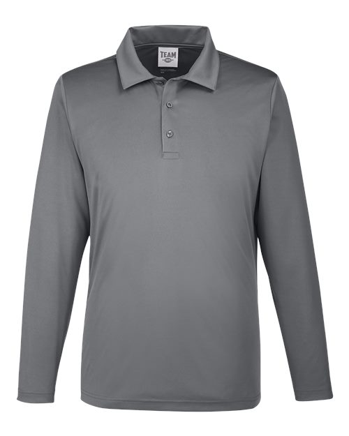 Load image into Gallery viewer, Team 365 TT51L Men's Zone Performance Long Sleeve Polo - Sport Graphite
