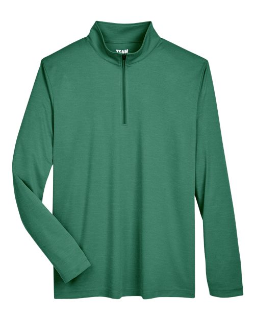 Load image into Gallery viewer, Team 365 TT31H Men's Zone Sonic Heather Performance Quarter-Zip Pullover - Sport Forest Heather
