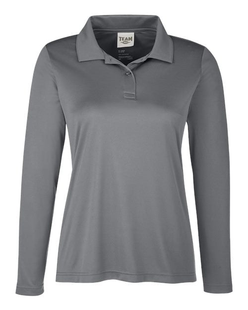 Team 365 TT51LW Women's Zone Performance Long Sleeve Polo - Sport Graphite
