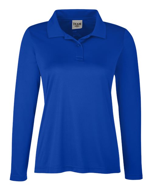 Team 365 TT51LW Women's Zone Performance Long Sleeve Polo - Sport Royal
