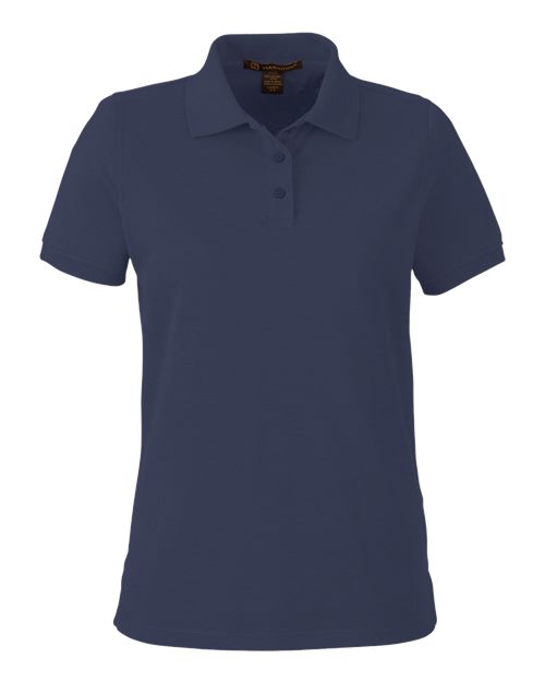 Harriton M205W Women's Valiant Cotton Snag Protect Polo - Dark Navy