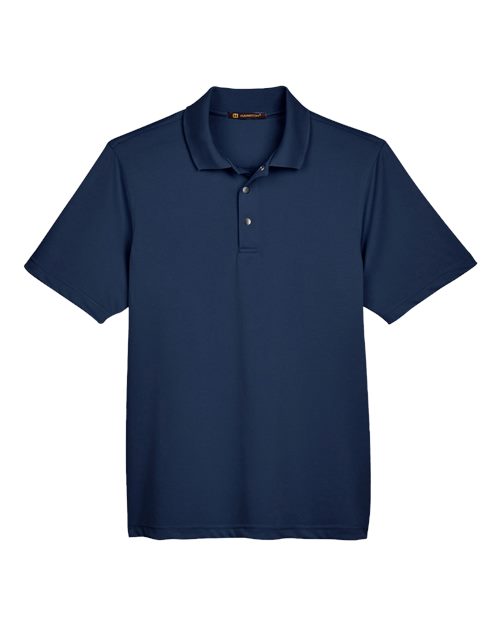 Load image into Gallery viewer, Harriton M345 Men's Advantage Snag Protection Plus IL Snap Placket Polo - Dark Navy
