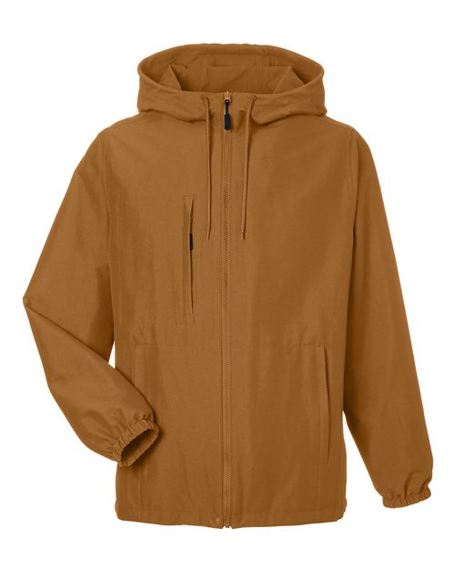 Load image into Gallery viewer, Harriton M73 Unisex Flex Twill Hooded Jacket - Duck Brown
