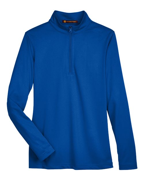 Load image into Gallery viewer, Harriton M748W Women's Advantage Snag Protection Plus Quarter-Zip Pullover - True Royal
