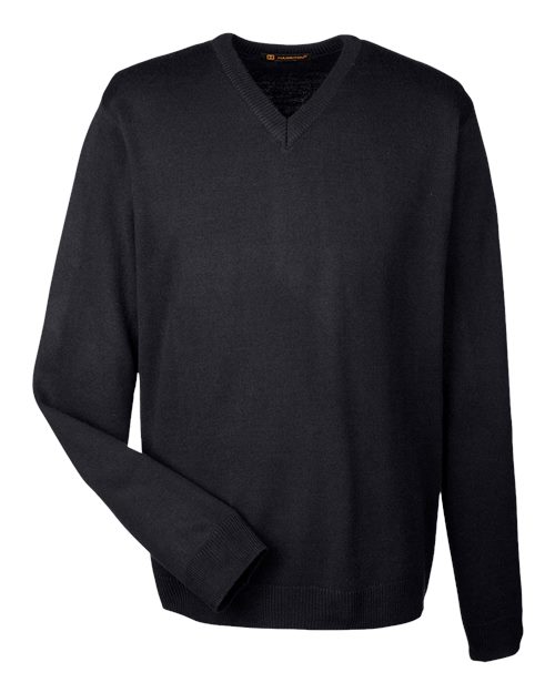 Harriton M420 Men's Pilbloc™ V-Neck Sweater - Black