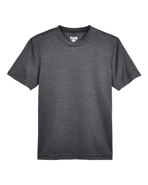 Team 365 TT11HY Youth Sonic Heather Performance T-Shirt - Dark Grey Heather