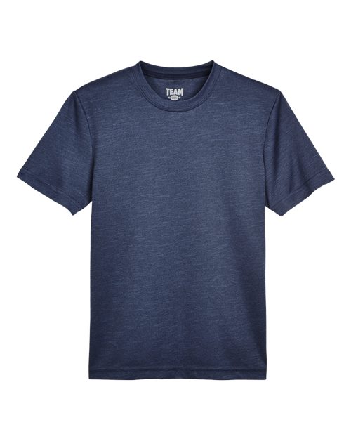 Team 365 TT11HY Youth Sonic Heather Performance T-Shirt - Sport Dark Navy Heather