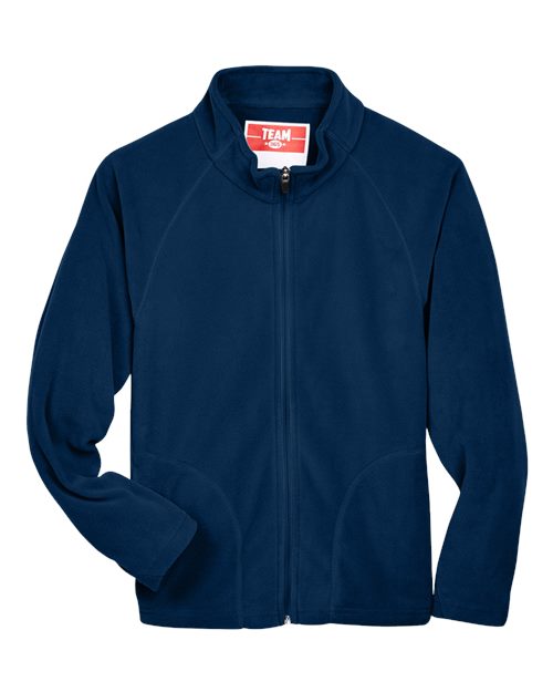 Load image into Gallery viewer, Team 365 TT90Y Youth Campus Microfleece Jacket - Sport Dark Navy
