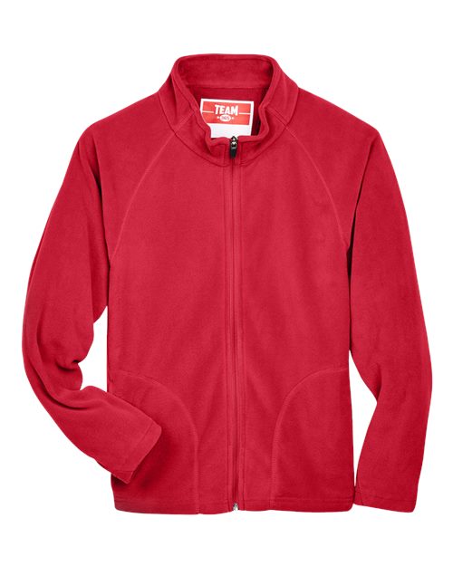 Team 365 TT90Y Youth Campus Microfleece Jacket - Sport Red