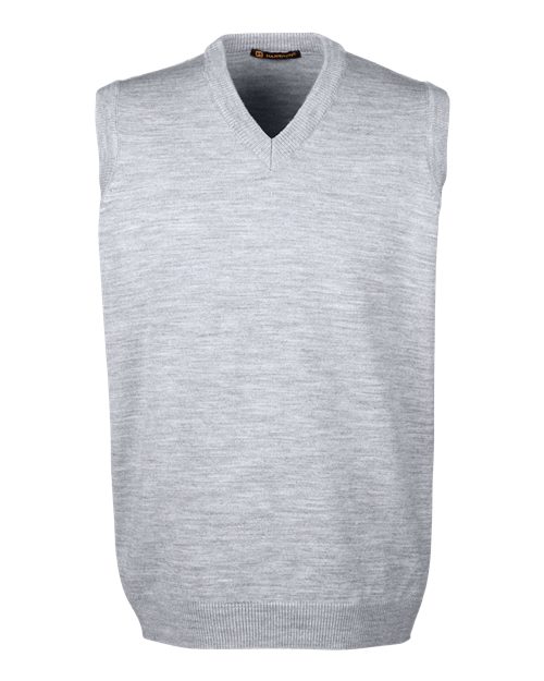 Harriton M415 Men's Pilbloc™ V-Neck Sweater Vest - Grey Heather