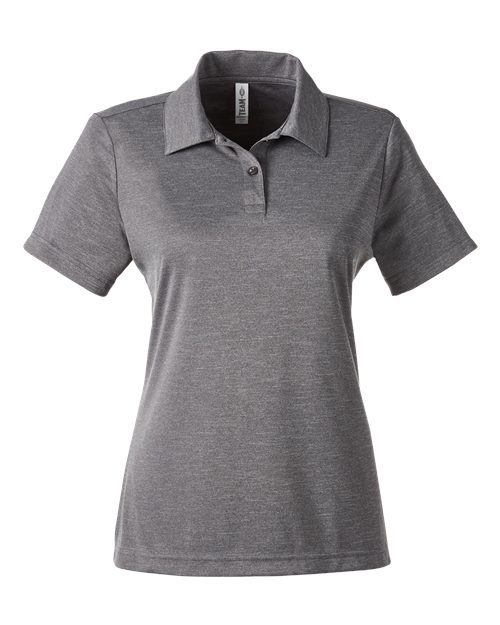 Load image into Gallery viewer, Team 365 TT51HW Women's Zone Sonic Heather Performance Polo - Dark Grey Heather
