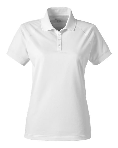 Load image into Gallery viewer, Harriton M208W Women's Charge Snag and Soil Protect Polo - White
