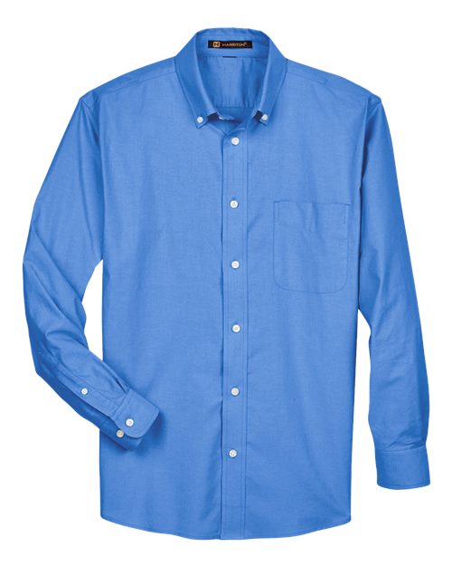 Harriton M600 Men's Oxford Shirt - French Blue