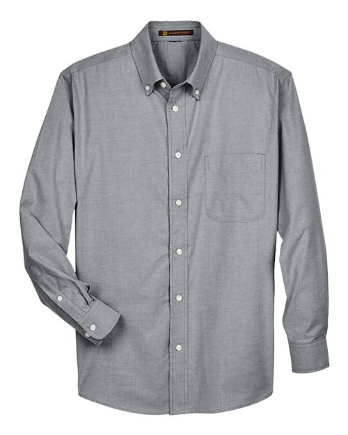 Load image into Gallery viewer, Harriton M600 Men's Oxford Shirt - Oxford Grey

