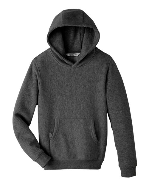 Team 365 TT96Y Youth Zone HydroSport™ Heavyweight Hooded Sweatshirt - Dark Grey Heather