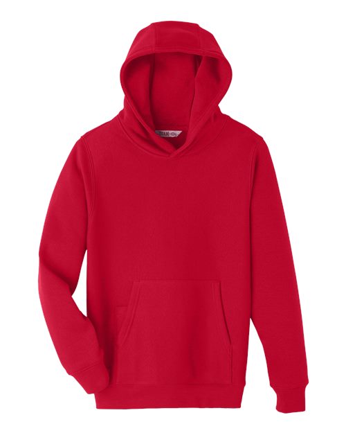 Load image into Gallery viewer, Team 365 TT96Y Youth Zone HydroSport™ Heavyweight Hooded Sweatshirt - Sport Red
