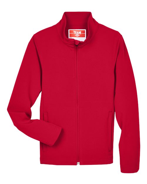 Load image into Gallery viewer, Team 365 TT80Y Youth Leader Soft Shell Jacket - Sport Red
