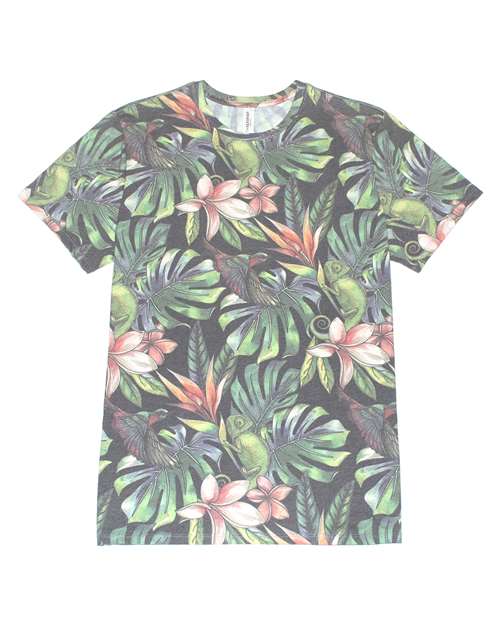 Threadfast Apparel 100A Unisex Ultimate CVC T-Shirt - Tropical Jungle