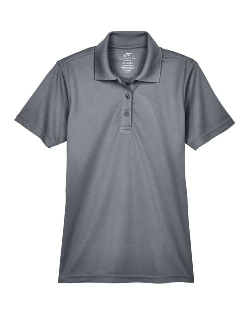 Load image into Gallery viewer, UltraClub 8210L Women's Cool &amp; Dry Mesh Piqué Polo - Charcoal
