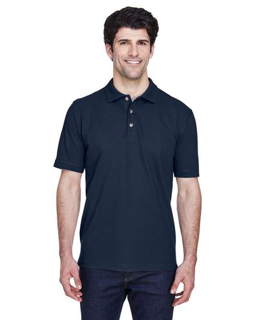 UltraClub 8535 Men's Classic Piqué Polo - Navy
