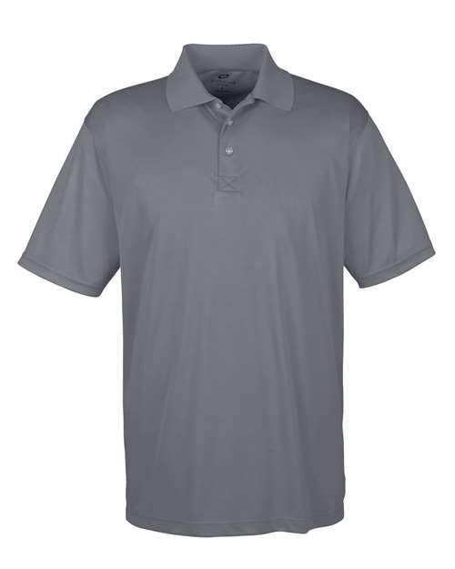 UltraClub 8425 Men's Cool & Dry Sport Performance Interlock Polo - Charcoal