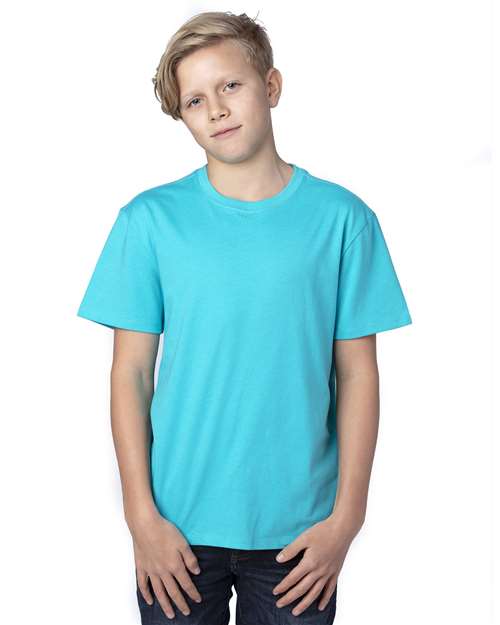 Threadfast Apparel 600A Youth Ultimate CVC T-Shirt - Pacific Blue