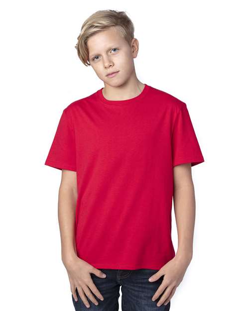 Load image into Gallery viewer, Threadfast Apparel 600A Youth Ultimate CVC T-Shirt - Red
