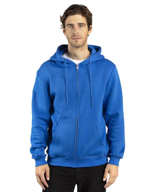 Threadfast Apparel 320Z Unisex Fleece Full-Zip Hooded Sweatshirt - Royal