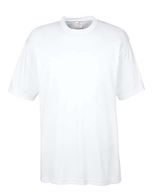 UltraClub 8620 Men's Cool & Dry Basic Performance T-Shirt - White