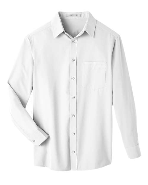 UltraClub UC500 Men's Bradley Performance Woven Shirt - White