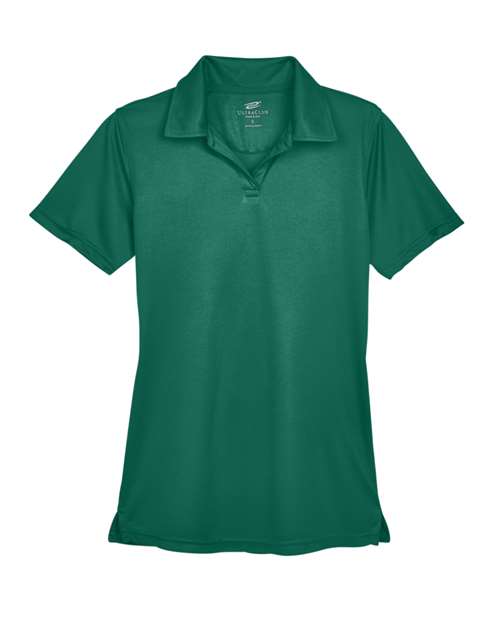 UltraClub 8425L Women's Cool & Dry Sport Performance Interlock Polo - Forest Green