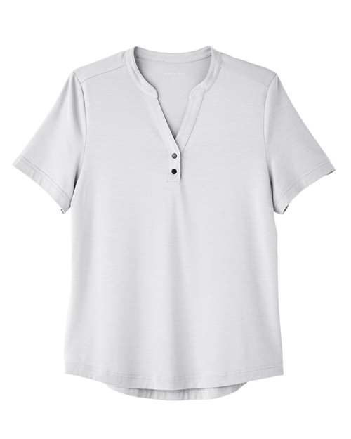 Load image into Gallery viewer, North End NE100W Women's JAQ Snap-Up Stretch Performance Polo - Platinum
