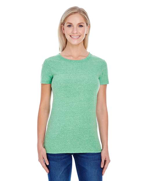 Load image into Gallery viewer, Threadfast Apparel 202A Women's Tri-Blend T-Shirt - Green Triblend
